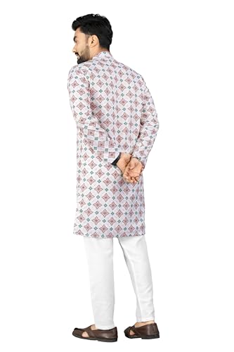 Image of Trustous Kurta Pyjamas set for Mens | Pyjamas with kurta PRINTED and classis look |KURTA Pyjamas SET