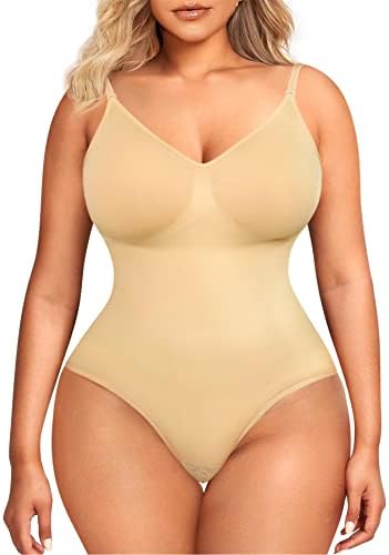 BRABIC Bodysuit for Women Seamless Tummy Control Shapewear Sleeveless Tank Tops Body Shaper