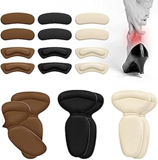 (18pcs) Heel Cushions-Heel Grips/High Heel Pads Inserts,Reusable Heel Liner Protector Best for Loose Shoe,Heel Anti Slips,Blister,Heel Rubbing and Heel Pain Relief Bunion Callus, for Men & Women.
