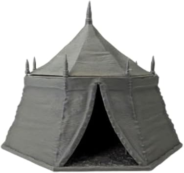 Market Tent Terrain 28mm | Medieval market tent for Dungeons & Dragons, tabletop RPGs and wargaming with removable roof and playable interior
