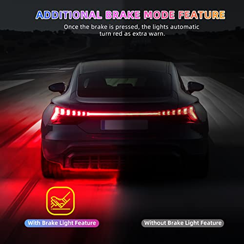 Car Underglow Lights Kit, 4Pcs Led Neon Accent Strip Lights Kit Underbody Waterproof Exterior Under Glow Light With App/Rf Control Multi Color Music Sync For Jeep, Suvs, Trucks, Golf Cart, Dc 12V #TOP4