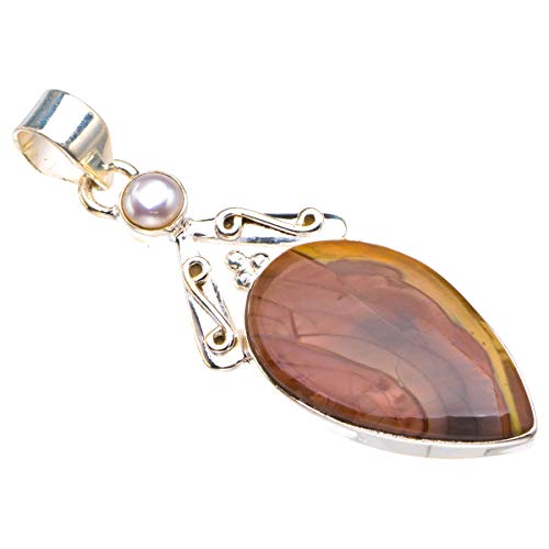 Pendentif argent 925 jaspe bois pour rompre avec les bijoux industriels