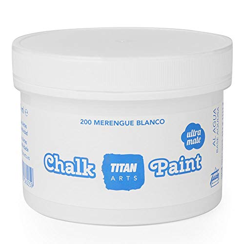 CHALK PAINT TITAN ARTS ULTRA MATE 250ML PINTURA A LA TIZA (MERENGUE BLANCO) Cover