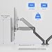 Dual Monitor Arm 32inch, Dual Monitor Mount, Monitor Desk Mount, Dual Monitor Stand Vesa Bracket, Monitor Stands for 17-32inch & 22lbs Monitors VESA Mount Computer Monitor Arm, Double Gas Spring Arm