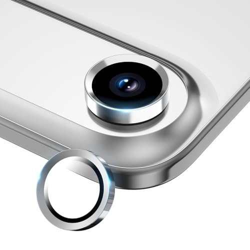 Wumigoo Camera Lens Protector for iPhone Air Tempered Glass Metal Individual Camera Cover Screen[Anti-drop] Case Friendly- Cloud White