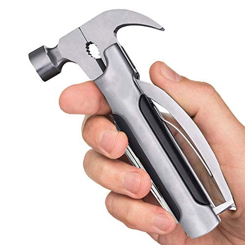 Product Image of the SALTOUSA Gifts for Dad from Daughter Son,Father’s Day Gifts,Unique Christmas Birthday Gift Ideas for Men Father Him and Husband Boyfriend,All in One Tools Mini Hammer Multitool,Black-C