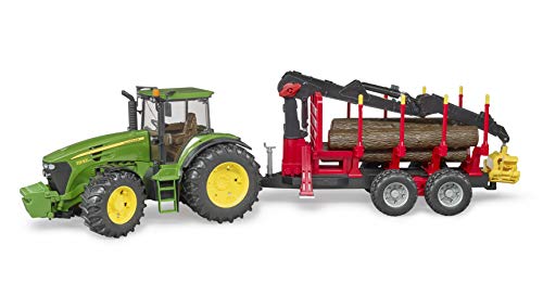 John Deere 7930 w Logging Trailer, Crane and 3 logs