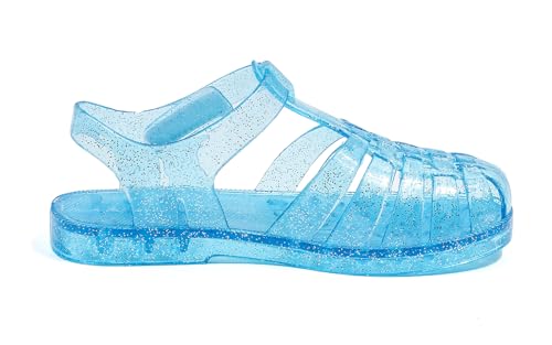 Image of GUGUYeah Jelly Sandals for Girls,Closed Toe Princess Costume Summer Dress Shoes Fisherman Gladiator Water Beach Flat Sandals for Toddler /Little Kid /Big Kid