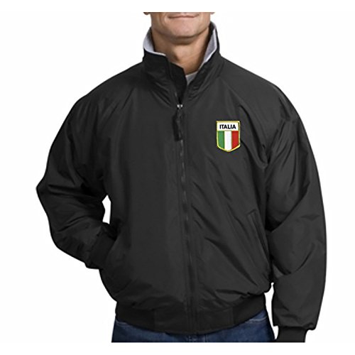 Express Design Group Italian Flag Challenger Jacket Small Black Express Design Group Italian Flag Challenger Jacket Small Black