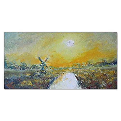 Photo sur verre acrylique de coucher de soleil pour illuminer votre salon contemporain
