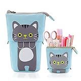 【Multifunktion】Es kann als Schlampermäppchen, Stifthalter, Schminktasche verwendet werden. Halten Sie Stifte, Radiergummis, Korrekturbänder und Make-up-Pinsel in Ordnung, einfach zu bedienen und sicher.