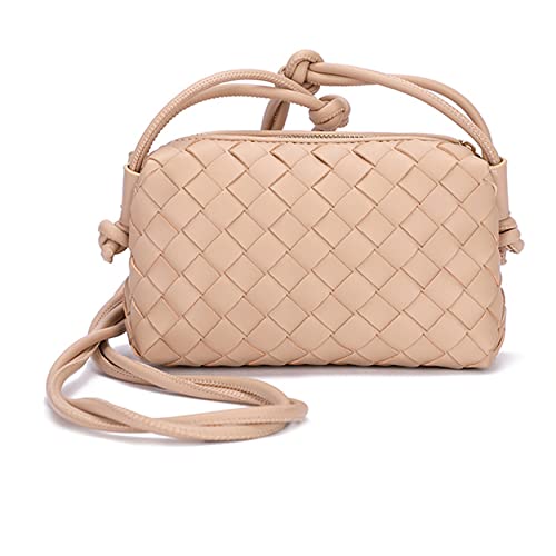 Image of ZEDIUH Woven Bag for Women Crossbody Shoulderbag, Small Vegan Leather Purse
