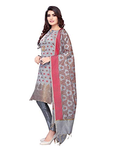 Image of SIRIL Women's Dress Material (919D118 Grey OS)