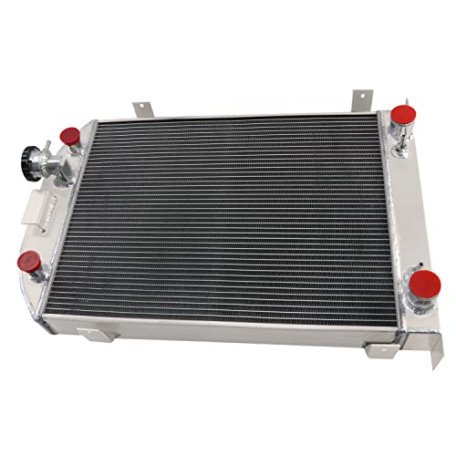 Honorpower 4 Row All Aluminum Radiator For 1935-1936 Ford Model-A Flathead 28"Height 60Mm #TOP2