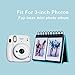 68 Pockets Mini Photo Album for Fujifilm Instax Mini 7s 8 8+ 9 25 26 50s 70 90/ Fujifilm Instax SP 1/ Polaroid PIC-300P/ Polaroid Z2300/ LG PD 233/ LG PD 239/ Name Card (Blue)