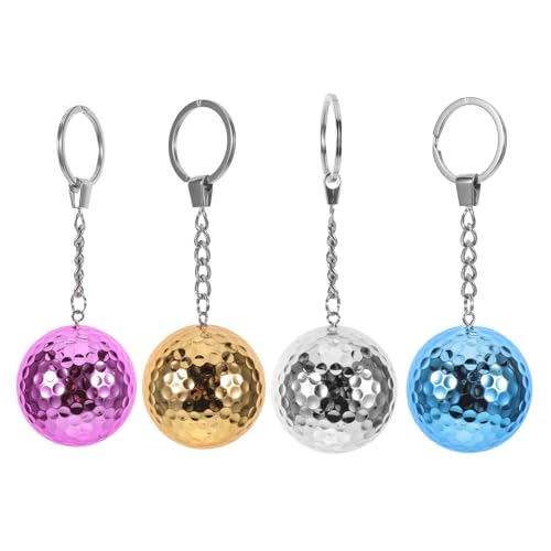 Porte-clés Balle de Golf Doré pour Personnaliser votre Sac à Dos