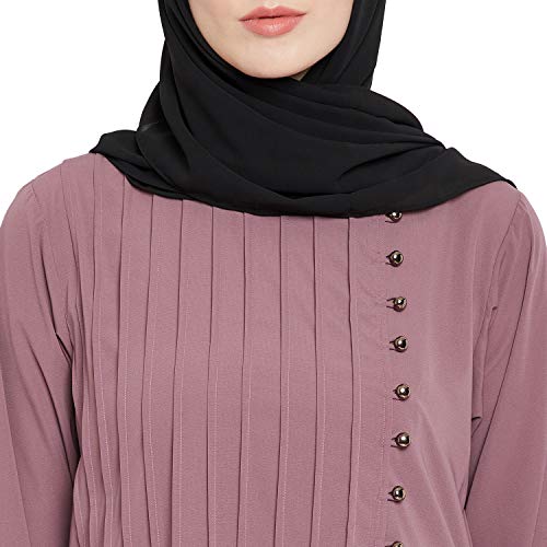 Image of Nabia Nida Matte Fabric Full Length Abaya Dress for Women