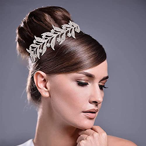 Adornos para el cabello para mujer estilo tiaras coreanas de diamantes de imitación 7