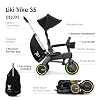 DOONA Liki Baby Trike S5 - Deluxe Foldable Toddler Tricycle with parent handle for ages 10 Months to 3 Years - Nitro Black #1