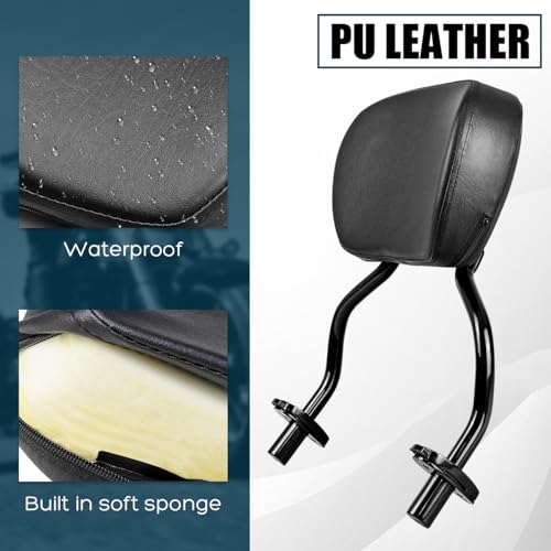 Image of Motorcycle Passenger Backrest Sissy Bar Compatible with for Harley FLRT Freewheeler 2015-2025 Road Glide 3 FLTRT 2023-2025 Detachable Rear Sissy Bar Backrest | Stylish Heavy-Duty Metal Sissy Bar Backrest For Comfortable Back Support