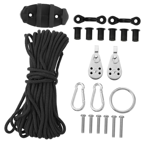 Kit chariot d'ancrage kayak Kichvoe système poulie nylon fixation eau courante