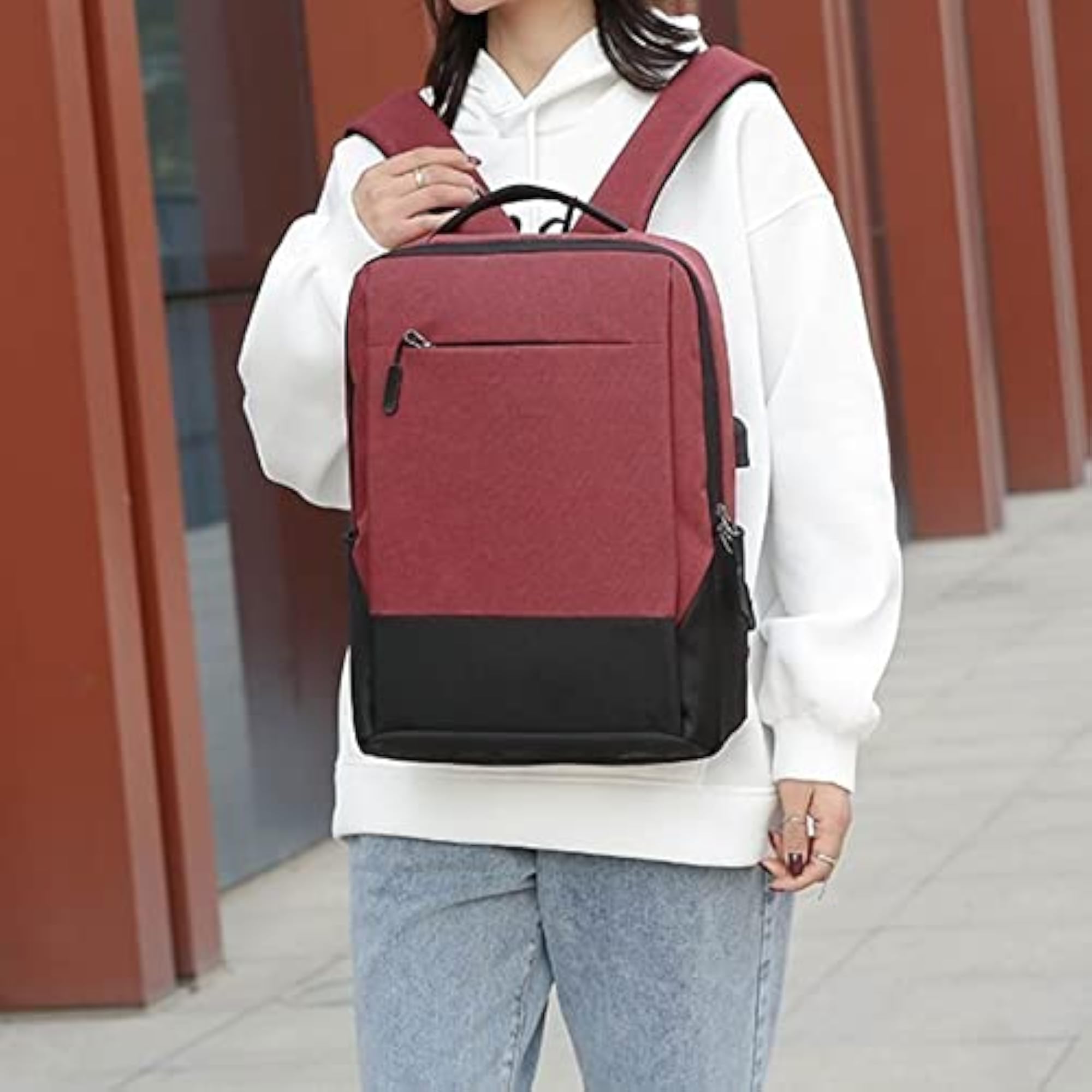 Men's Business Urban Charging Laptop Backpack, Waterproof