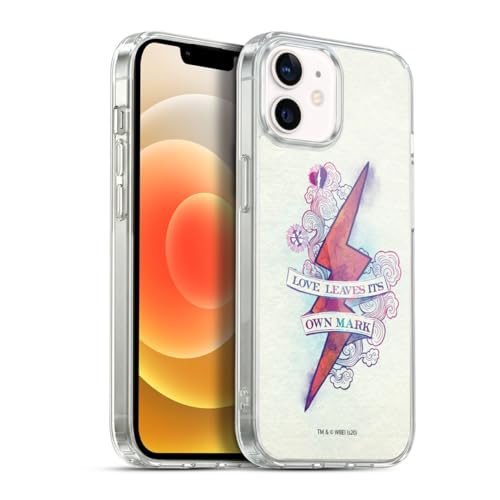 Image of Head Case Designs Officially Licensed Harry Potter Love Leaves Its Own Mark Scar Deathly Hallows XXVI Gel Case [Military Grade Protection] Compatible with Apple iPhone 12 / and Compatible with MagSafe