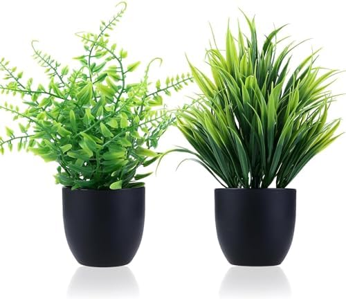 Mimorou 16 Pcs Small Fake Plants Mini Artificial Potted Plants Faux Pot Flowers - View #11