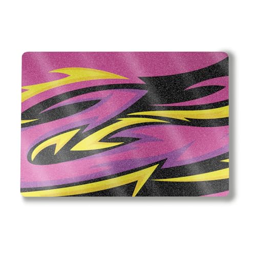 Image of Glossy Glitter Laptop Skin Compatible with Alienware M18 R2 (2024) - Tribal Magenta - Premium 3M Vinyl Protective Wrap Decal Cover - Easy to Apply | Crafted in The USA by MightySkins