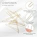 JASVERLIN Blonde U Shaped Hair Pin for Buns, Gold Large Mini U Bobby Pins for Women Girls Updo Wedding Hairstyles Accessories Size Assortment 150pcs