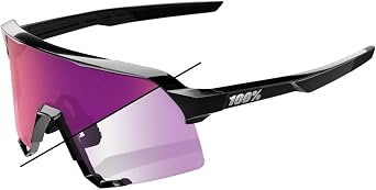 100% Speedtrap Sport Performance Cycling Sunglasses Premium Shield - MTB Dirt Bike Road Biking Eyewear Interchangeable Lenses
