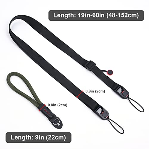 Vicloon Handschlaufe Kamera Tragegurt Schultergurt Schnellverschluss Universal Kameragurt schnellverschluß… – Bild 3