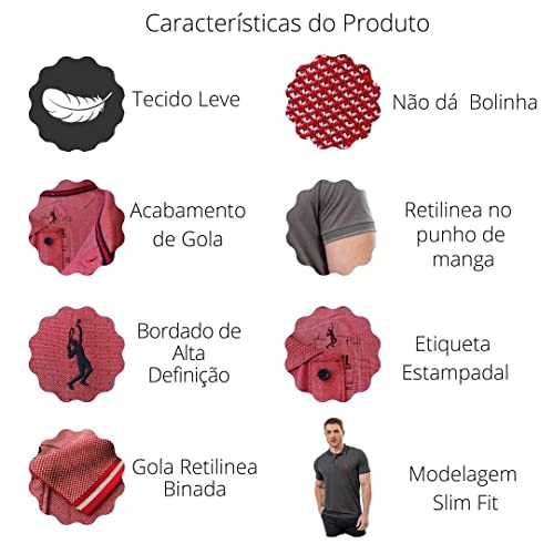 Camisa Polo Masculina Básica Piquet Viscose Dry John Pull