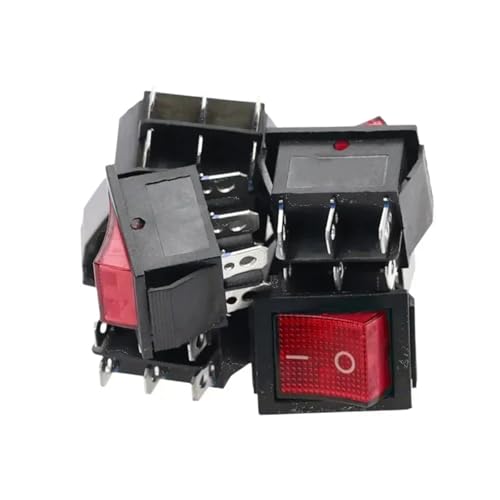 Interruptor basculante negro para restaurar paneles de autocaravanas 4