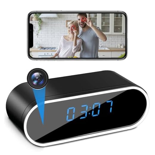 HD 1080P WiFi Hidden Camera Clock
