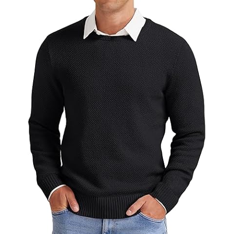 NITAGUT Men's Lightweight Crewneck Pullover Jumper Cover