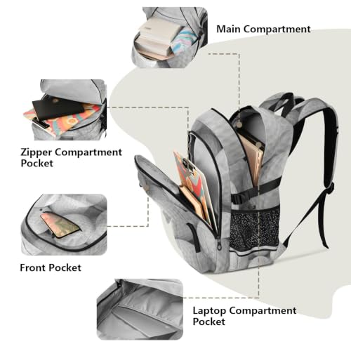 Mochila para portátil de 17.5 pulgadas con estampado de golf resistente 5