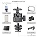 Mini Ball Head, CNC All Metal Aluminum Universal Panoramic Tripod Head Mount for Compact DSLR Action Cam Phone LED Ring Light Monopod Slider, 4.4lb Max Load