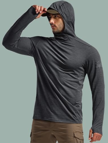 CQR Men's UPF 50+ Sun Protection Long Sleeve Quick Dry Athletic Shirts, Stretch Running Workout Hiking T-Shirts - Image 3