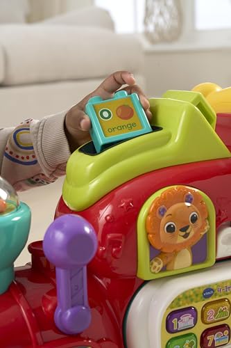VTech Baby 4-in-1 Alphabet Train, Baby Walker with Lights, Sounds and Songs, Educational Toys Teaches Animals, Colours, Numbers and More, Preschool Learning Interactive Toy for 1 Year +, Multicolor