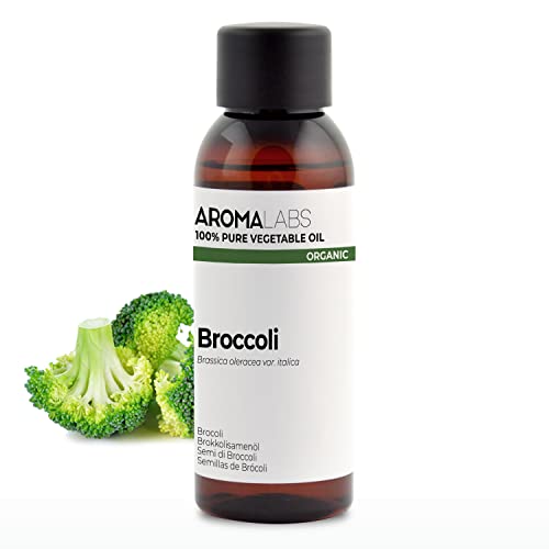 Aceite de Brócoli BIO (Brassica cretica) - 50 mL - Aceite Vegetal Virgen Certificado Cosmos - Aroma Labs
