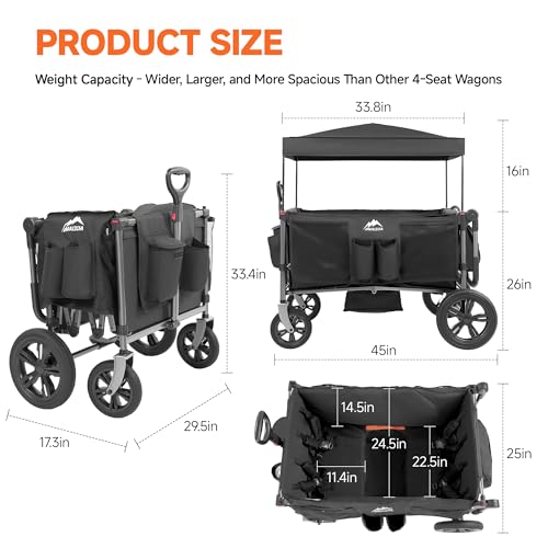 MAIZOA 4 Seater Foldable Wagon