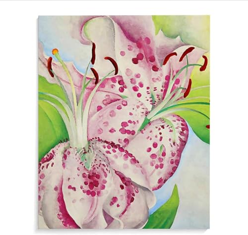 Peinture Esthétique Toile Georgia O’Keeffe Fleur Rose de Qualité