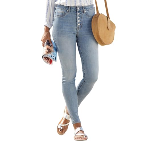 LASCANA Women's High Waisted Jeans