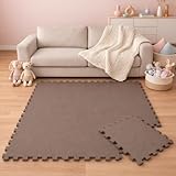 SURFACE ANTIALLERGIQUE - Parfait comme tapis à ramper sur la moquette ! Les Carrés de 30x30 cm en mousse EVA protègent de manière fiable les tout-petits de la poussière domestique et des acariens.