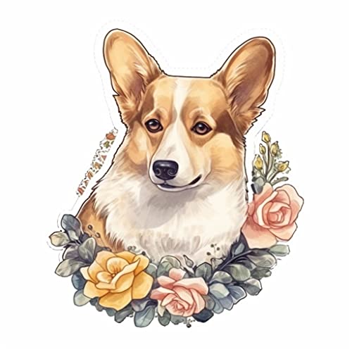 Image of Yoonek Graphics Welsh Corgi Welsh Corgi Dog Vinyl Decal Sticker for Car, Laptop, Tumbler, More. #009961-6