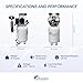 California Air Tools 10020DCAD-22060 Powerful 2.0 HP Ultra Quiet, Oil-Free Air Compressor, 10 Gallon Tank, 70 dB Noise Level, Electric, with 80% Air Dryer, Aftercooler, Auto Drain Valve, 220v / 60hz﻿