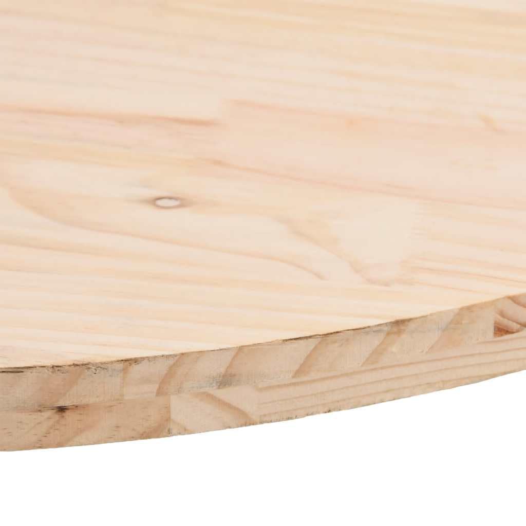 Genérico Tablero de Mesa Ovalado de Madera Maciza de Pino 90x45x2,5 cm,Mobiliario,Accesorios para mesas,Tableros para mesas,824355