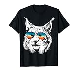 Lynx Shirts with Glasses Sunglasses Retro Style T-Shirt