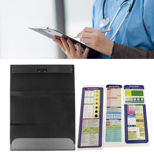 Bloc-notes pliable pour infirmières format compact léger avec autocollants